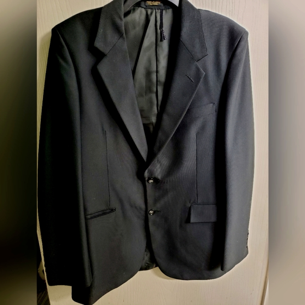 Gino Cappeli Men's Black Designer Collection Suit Coat/Jacket Sz40.